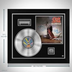 RARE-T Limited Edition Frames Ozzy Osbourne Blizzard Of Ozz Platinum LP Limited Signature Edition Studio Licensed Custom Frame