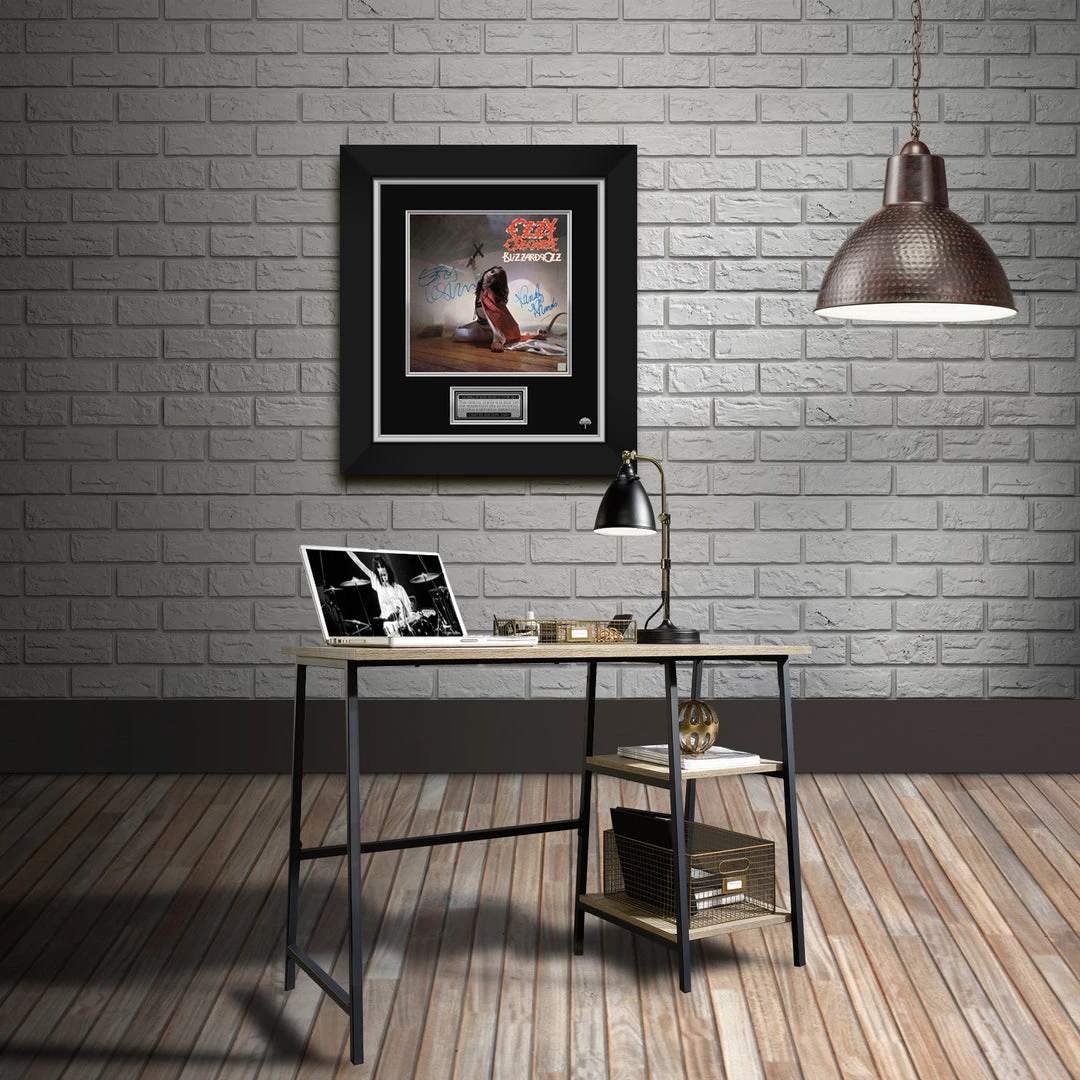 RARE-T Ozzy Osbourne Blizzard Of Ozz LP Cover Limited Signature Edition Studio Licensed Custom Frame Limited Edition Frames