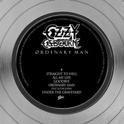 RARE-T Ozzy Osbourne Ordinary Man Platinum LP Frame Limited Signature Edition Studio Licensed Custom Frame Limited Edition Frames
