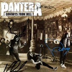 RARE-T Pantera Cowboys From Hell Gold LP Limited Signature Edition Studio Licensed Custom Frame Limited Edition Frames