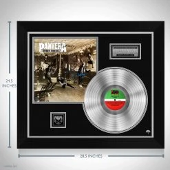 RARE-T Limited Edition Frames Pantera Cowboys From Hell Platinum LP Limited Signature Edition Studio Licensed Custom Frame