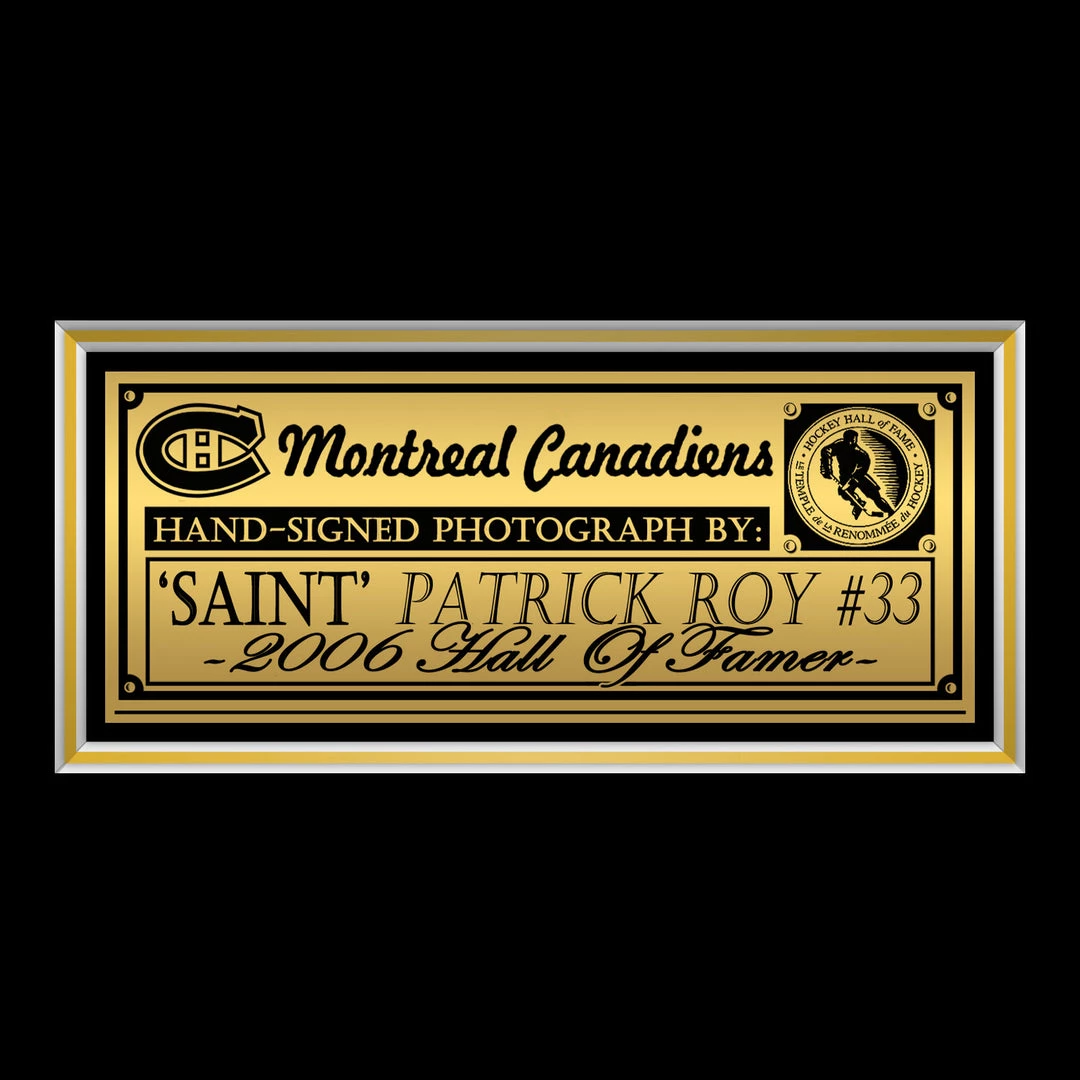 Michel Patrick Roy- Montreal Canadians Hand-Signed Photo By #33 Patrick Roy Custom Frame 3 Michel Patrick Roy- Montreal Canadians Hand-Signed Photo By #33 Patrick Roy Custom Frame