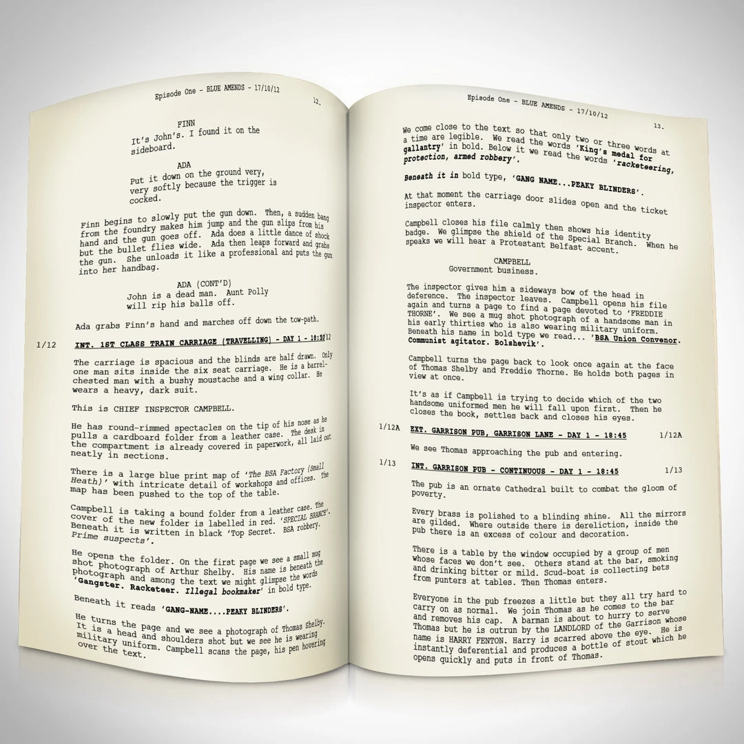 RARE-T Peaky Blinders Script Limited Signature Edition Studio Licensed Custom Frame 3 RARE-T Peaky Blinders Script Limited Signature Edition Studio Licensed Custom Frame