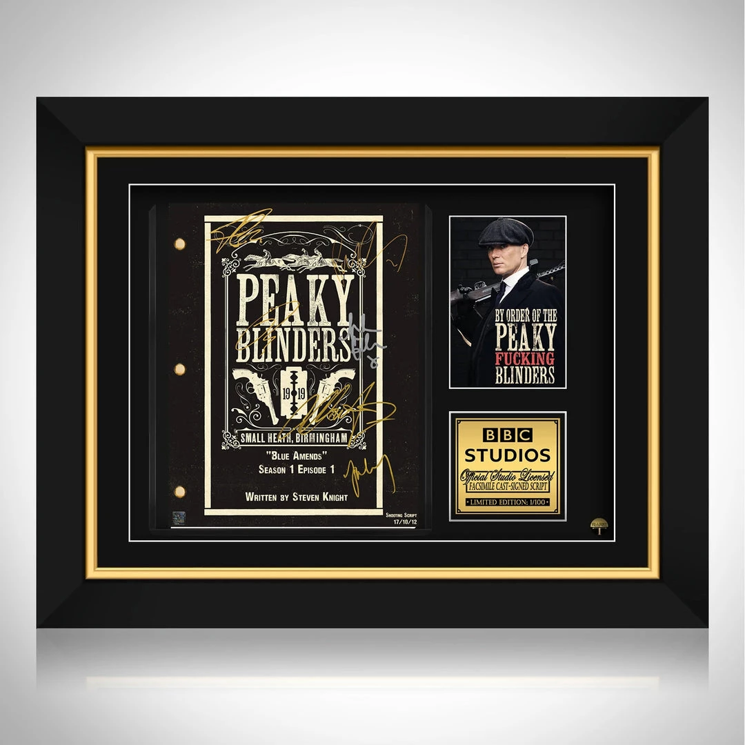 RARE-T Peaky Blinders Script Limited Signature Edition Studio Licensed Custom Frame 1 RARE-T Peaky Blinders Script Limited Signature Edition Studio Licensed Custom Frame