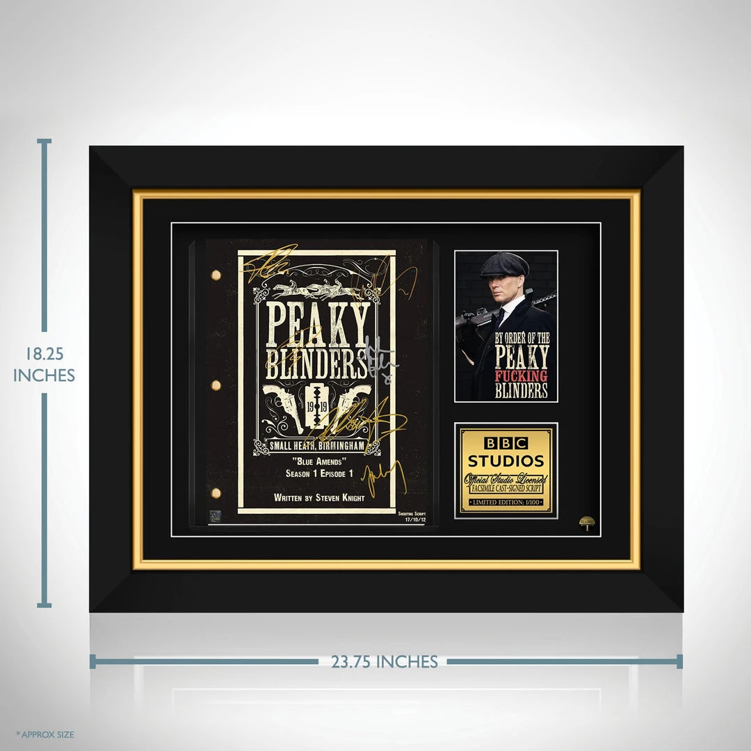 RARE-T Peaky Blinders Script Limited Signature Edition Studio Licensed Custom Frame 10 RARE-T Peaky Blinders Script Limited Signature Edition Studio Licensed Custom Frame