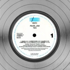 RARE-T Limited Edition Frames Pearl Jam Ten Platinum LP Limited Signature Edition Studio Licensed Custom Frame 14 RARE-T Limited Edition Frames Pearl Jam Ten Platinum LP Limited Signature Edition Studio Licensed Custom Frame