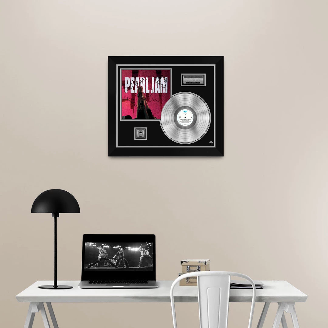 RARE-T Limited Edition Frames Pearl Jam Ten Platinum LP Limited Signature Edition Studio Licensed Custom Frame 6 RARE-T Limited Edition Frames Pearl Jam Ten Platinum LP Limited Signature Edition Studio Licensed Custom Frame