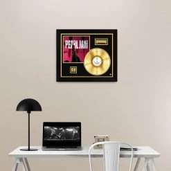 RARE-T Pearl Jam Ten Gold LP Limited Signature Edition Studio Licensed Custom Frame 16 RARE-T Pearl Jam Ten Gold LP Limited Signature Edition Studio Licensed Custom Frame