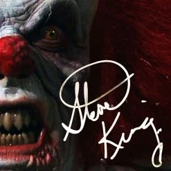 RARE-T IT Pennywise 1990 Movie Photo Limited Signature Edition Studio Licensed Custom Frame Limited Edition Frames