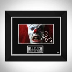 RARE-T IT Pennywise 1990 Movie Photo Limited Signature Edition Studio Licensed Custom Frame Limited Edition Frames