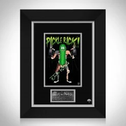 RARE-T Rick & Morty Pickle Rick Photo Limited Signature Edition Studio Licensed Custom Frame