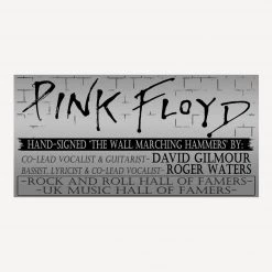 APW Signed Memorabilia Pink Floyd - Hand-Signed The Wall Hammers By Roger Waters & David Gilmour Custom Museum Display
