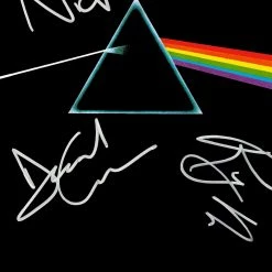 RARE-T Pink Floyd Dark Side Of The Moon Gold LP Limited Signature Edition Studio Licensed Custom Frame Limited Edition Frames