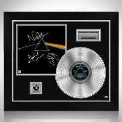 RARE-T Limited Edition Frames Pink Floyd Dark Side Of The Moon Platinum LP Limited Signature Edition Studio Licensed Custom Frame