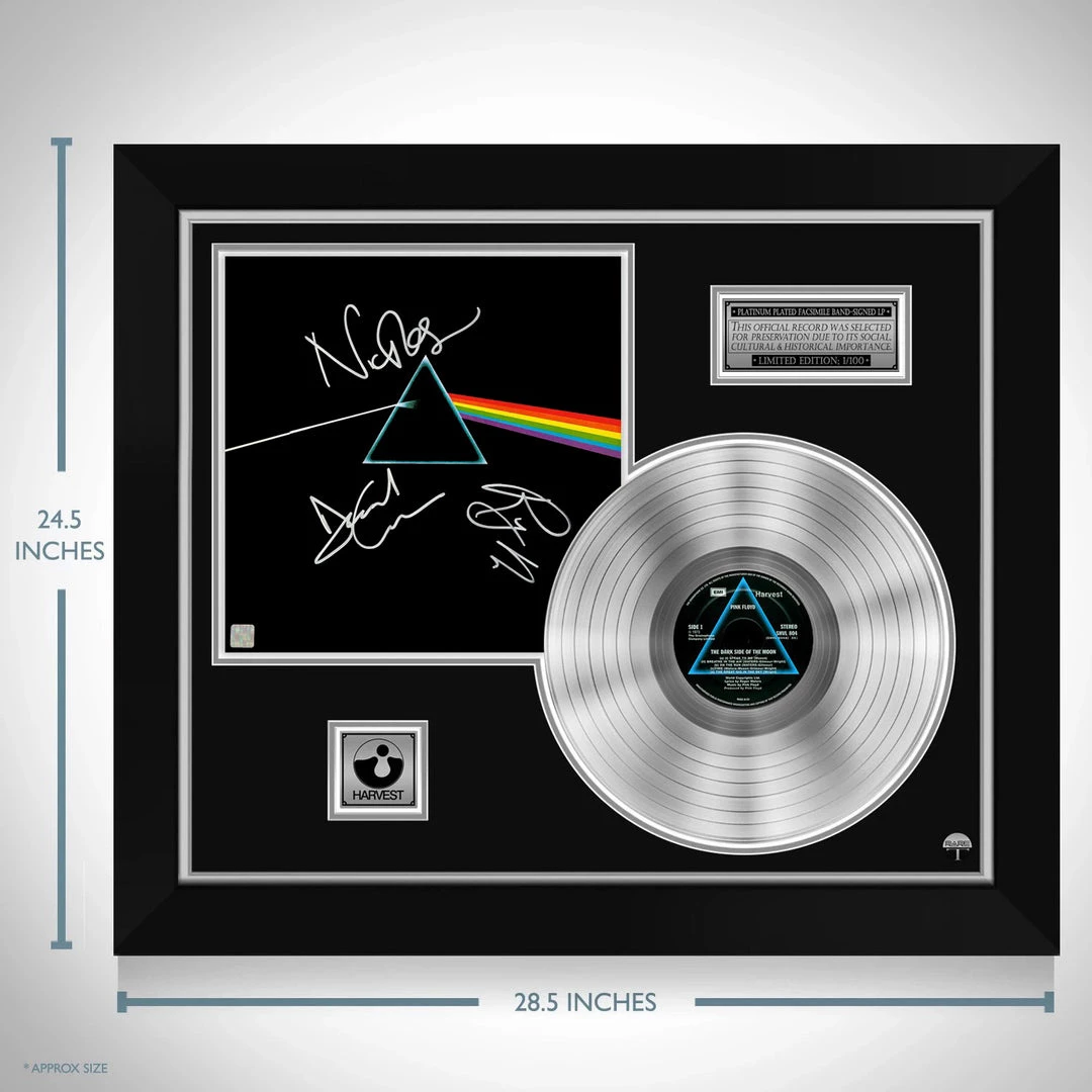 RARE-T Limited Edition Frames Pink Floyd Dark Side Of The Moon Platinum LP Limited Signature Edition Studio Licensed Custom Frame 7 RARE-T Limited Edition Frames Pink Floyd Dark Side Of The Moon Platinum LP Limited Signature Edition Studio Licensed Custom Frame