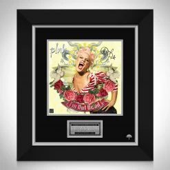 RARE-T Limited Edition Frames Pink - I'm Not Dead LP Cover Limited Signature Edition Studio Licensed Custom Frame