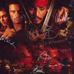 RARE-T Limited Edition Frames Pirates Of The Caribbean The Curse Of The Black Pearl Script Limited Signature Edition Custom Frame