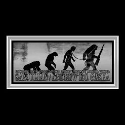 VAULT COLLECTIBLES Planet Of The Apes- Hand-Signed Artwork Print By Sanjulian & Andre E.C. Gaska Custom Frame