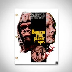 RARE-T Limited Edition Frames Beneath The Planet Of The Apes Limited Signature Edition Studio Licensed Script Custom Frame