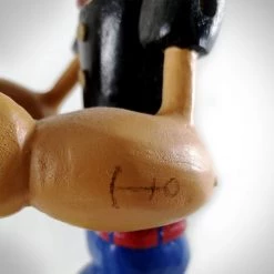 RARE-T Vintage Popeye - Large Mechanical Boxing Motion/Handcrafted Wood Folk Art