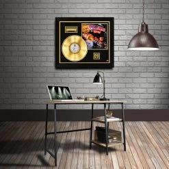 G.R.O. Porno For Pyros - Self-titled Gold LP Limited Signature Edition Studio Licensed Custom Frame Limited Edition Frames