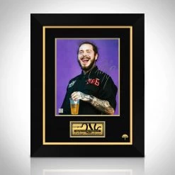 RARE-T Post Malone Limited Signature Edition Studio Licensed Photo Custom Frame Limited Edition Frames