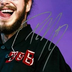 RARE-T Post Malone Limited Signature Edition Studio Licensed Photo Custom Frame Limited Edition Frames