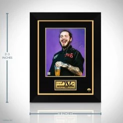 RARE-T Post Malone Limited Signature Edition Studio Licensed Photo Custom Frame Limited Edition Frames
