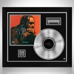 Rare-T Post Malone Stoney Platinum LP Limited Signature Edition Studio Licensed Custom Frame