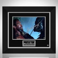 RARE-T Predator Arnold Schwarzenegger Photo Limited Signature Edition Studio Licensed Custom Frame Limited Edition Frames