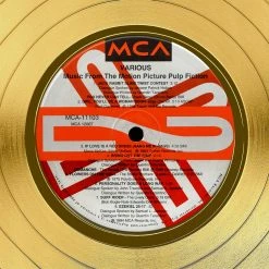 RARE-T Limited Edition Frames Pulp Fiction Movie Soundtrack Gold LP Limited Signature Edition Studio Licensed Custom Frame