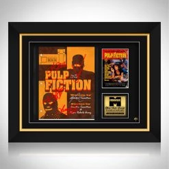 RARE-T Pulp Fiction Script Limited Signature Edition Studio Licensed Custom Frame