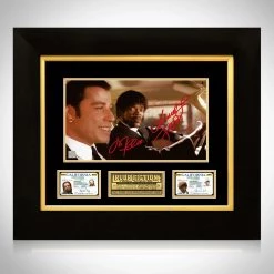 RARE-T Limited Edition Frames Pulp Fiction Jules & Vincent Photo With Drivers License Limited Signature Edition Studio Custom Frame