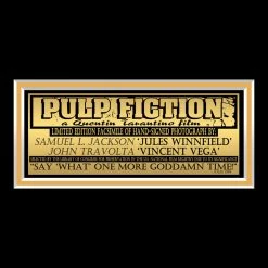RARE-T Limited Edition Frames Pulp Fiction Jules & Vincent Photo With Drivers License Limited Signature Edition Studio Custom Frame