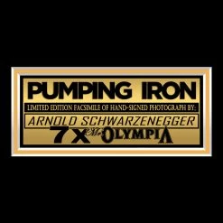 RARE-T Limited Edition Frames Pumping Iron Arnold Schwarzenegger Famous Pose Photo Limited Signature Edition Studio Licensed Custom Frame