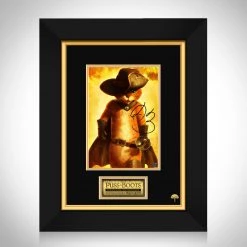RARE-T Puss In Boots Limited Signature Edition Studio Licensed Photo Custom Frame Limited Edition Frames