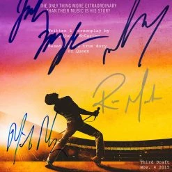 RARE-T Limited Edition Frames Queen Bohemian Rhapsody Script Limited Signature Edition Studio Licensed Custom Frame