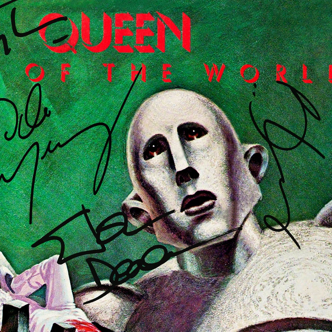 RARE-T Queen News Of The World Platinum LP Limited Signature Edition Studio Licensed Custom Frame Limited Edition Frames 5 RARE-T Queen News Of The World Platinum LP Limited Signature Edition Studio Licensed Custom Frame Limited Edition Frames
