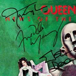 RARE-T Queen News Of The World Platinum LP Limited Signature Edition Studio Licensed Custom Frame Limited Edition Frames 15 RARE-T Queen News Of The World Platinum LP Limited Signature Edition Studio Licensed Custom Frame Limited Edition Frames
