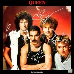 RARE-T Limited Edition Frames Queen Radio Gaga Gold LP Limited Signature Edition Studio Licensed Custom Frame