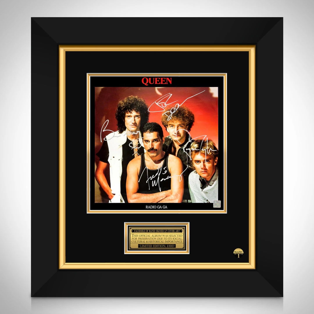 RARE-T Queen Radio Gaga LP Cover Limited Signature Edition Studio Licensed Custom Frame Limited Edition Frames 1 RARE-T Queen Radio Gaga LP Cover Limited Signature Edition Studio Licensed Custom Frame Limited Edition Frames
