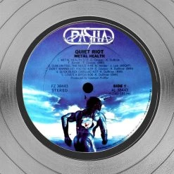 Rare-T Quiet Riot Metal Health Limited Signature Edition Studio Licensed Platinum LP Custom Frame