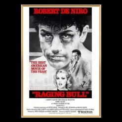 Rare-T Sports Memorabilia Raging Bull - Limited Edition Studio Licensed 24k Gold Plated Oscar Custom Frame