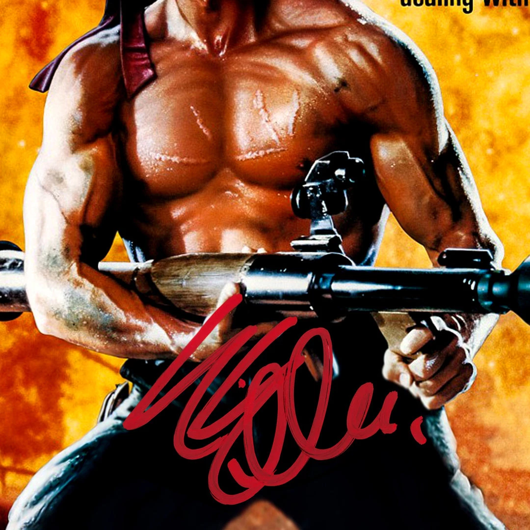 RARE-T Limited Edition Frames Rambo First Blood Part 2 Limited Signature Edition Studio Licensed Photo Custom Frame 2 RARE-T Limited Edition Frames Rambo First Blood Part 2 Limited Signature Edition Studio Licensed Photo Custom Frame