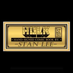 APW Hulk - Rampaging Hulk #1 Hand-Signed By Stan Lee Custom Frame Signed Memorabilia