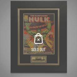 APW Hulk - Rampaging Hulk #1 Hand-Signed By Stan Lee Custom Frame Signed Memorabilia