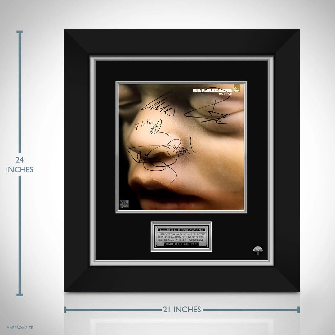 RARE-T Rammstein Mutter LP Cover Limited Signature Edition Studio Licensed Custom Frame 4 RARE-T Rammstein Mutter LP Cover Limited Signature Edition Studio Licensed Custom Frame