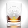 Bullet Ready To Ship! 48 Hour Shipping! Rare-T Shot Glass - Handmade Rare-T Etched Rock Glass Shot Glass