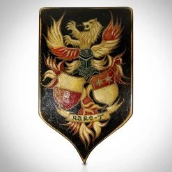 Heraldic Shield- Custom Hand-Painted Rare-T Heraldic Shield By Artist Grendel