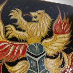 Heraldic Shield- Custom Hand-Painted Rare-T Heraldic Shield By Artist Grendel 7 Heraldic Shield- Custom Hand-Painted Rare-T Heraldic Shield By Artist Grendel